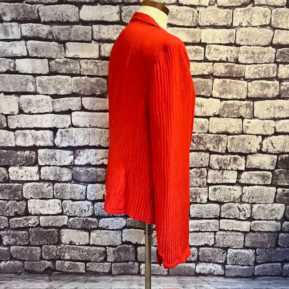 Jones New York Red Fully Lined Long Sleeve Jacket Size 14 - Picture 8 of 9